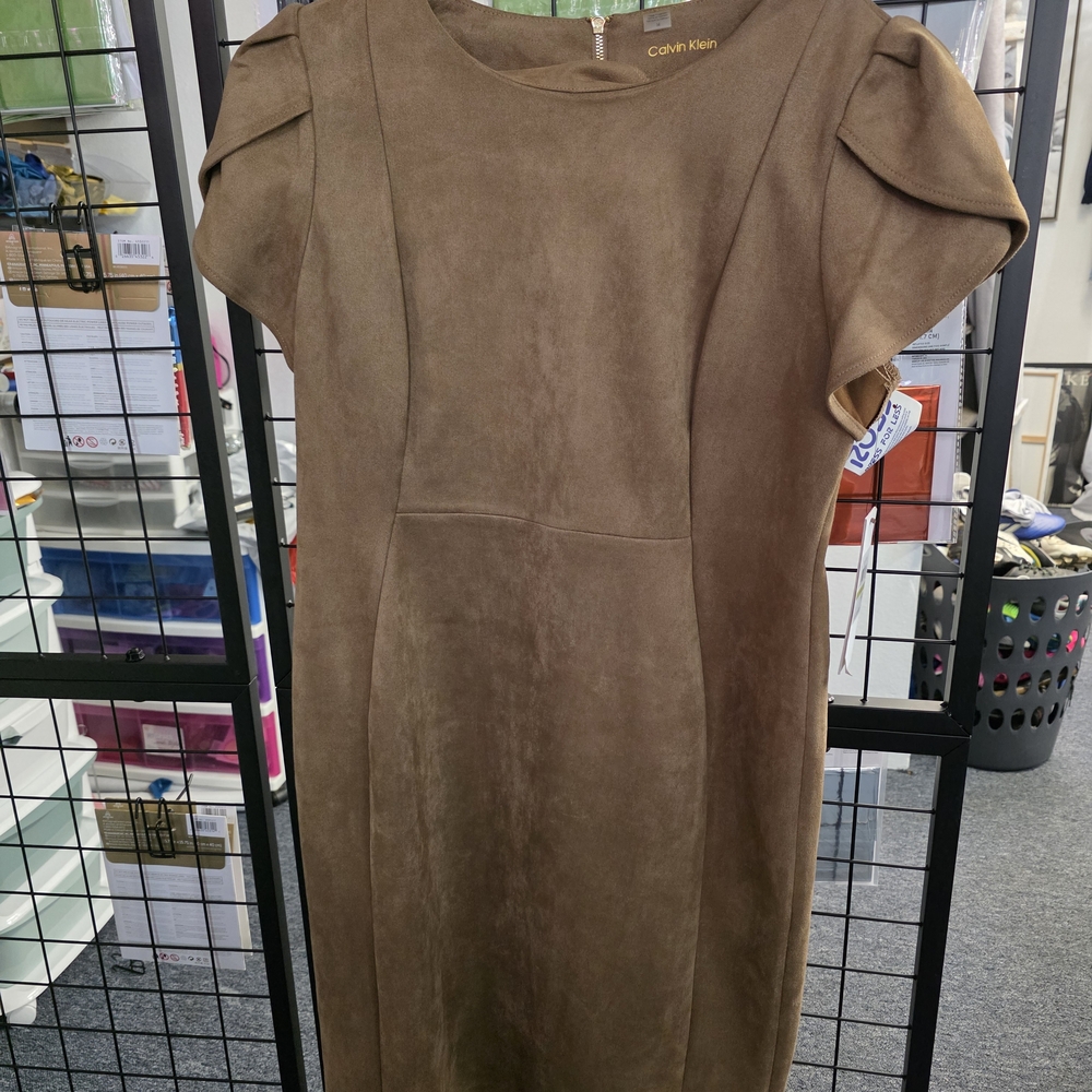 Calvin Klein Tan Midi Dress